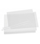 POCHETTE AFFICHAGE EXTERIEUR FIX. SERRE CABLE A4 - LOT DE 5