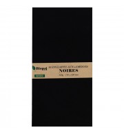 ENVELOPPES 110X220mm NOIRES AUTO ADHSEIVES - PAQUET DE 50