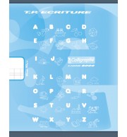 CAHIER Travaux Pratiques bleu 17X22cm - 32P DL3mm VERTI+UNI