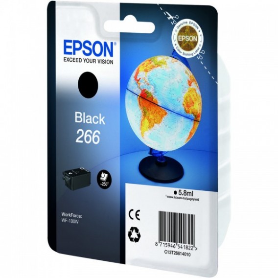 EPSON CARTOUCHE JET D'ENCRE GLOBE C13T266140 NOIR / 417237