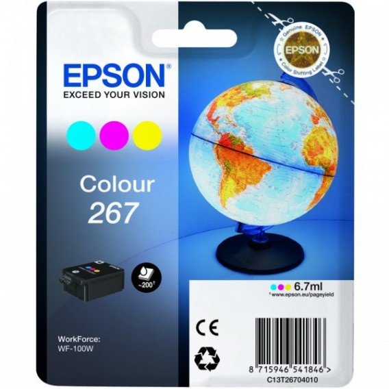 EPSON CARTOUCHE JET D'ENCRE GLOBE CT13T267040 TRICOLORE / 417239 