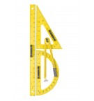 Kit de 4 outils de traçage en plastique magnétique pour tableau