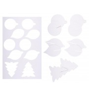 LOT DE 25 OBJETS A SUSPENDRE CARTON 2D