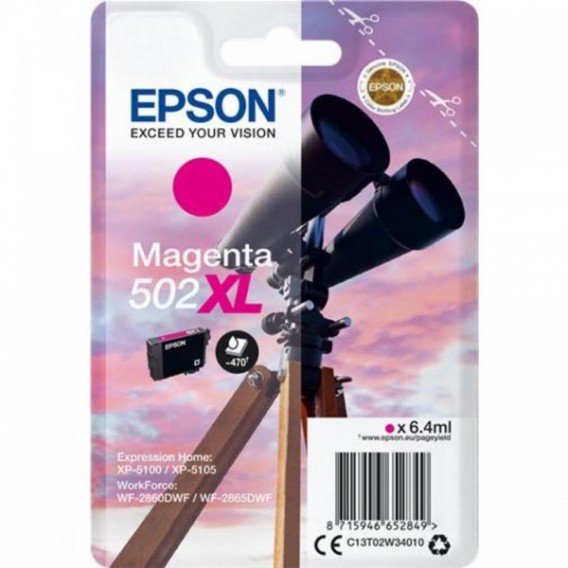 EPSON CARTOUCHE JET D'ENCRE JUMELLES XL C13T02W34010 MAGENTA