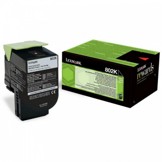 LEXMARK CARTOUCHE LASER 80C20K0 NOIRE 802K