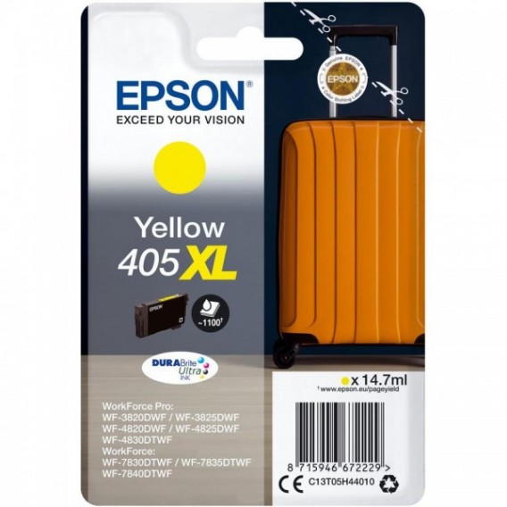 EPSON CARTOUCHE JET D'ENCRE VALISE 405XL JAUNE C13T05H44010