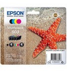 MULTIPACK EPSON JET D'ENCRE 603 ETOILE DE MER 4 COULEURS C13T03U64010