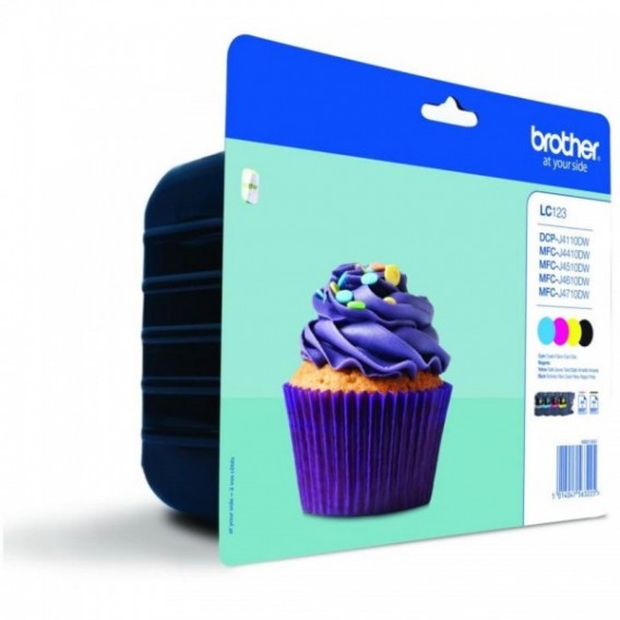 MULTIPACK BROTHER JET D'ENCRE LC123VALBP 4 COULEURS