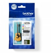 BROTHER MULTIPACK JET D'ENCRE LC421XLVAL 4 COULEURS