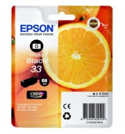 EPSON CARTOUCHE JET D'ENCRE 33 ORANGE C13T33414012 NOIR PHOTO