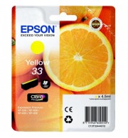 EPSON CARTOUCHE JET D'ENCRE 33 ORANGE C13T3344012 JAUNE