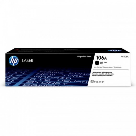HP CARTOUCHE LASER 106A NOIRE W1106A