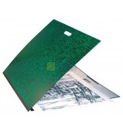 Carton à dessin Annonay avec élastiques et poignée 52x72 cm - Pour format raisin Vert