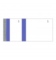 BLOC VENDEUR A SOUCHE BLEU - 100 FEUILLES