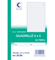 MANIFOLD QUADRILLE 5X5 TRIPLI 21X14cm