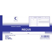 RECUS 10.5X21cm - CARNET A SOUCHE DE 50