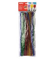 CHENILLES BRILLANTES COUL ASS 30CM - SACHET DE 50