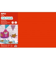 MOUSSE DE COULEUR ROUGE - PAQUET DE 5 PLANCHES 600X400X2mm