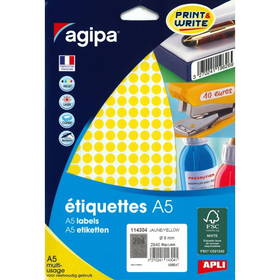 ETI114304-etiquettes-autocollantes-diam-8mm-jaunes---paquet-de-2940