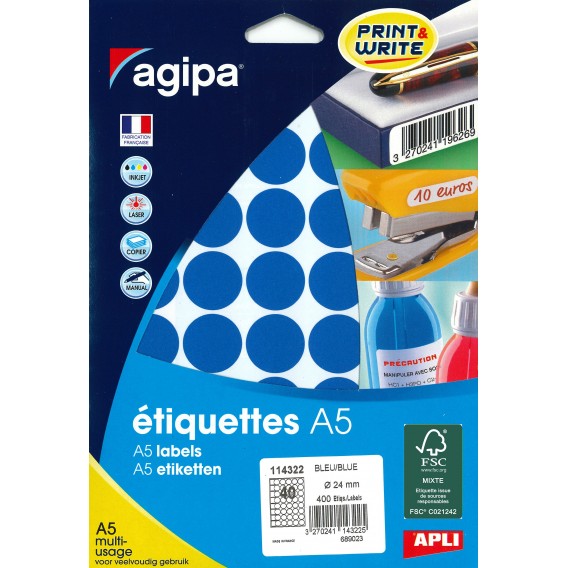 ETI114322-etiquettes-autocollantes-diam-24mm-bleues---paquet-de-400