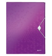 BOITE CLASSEMENT POLYPRO DOS 30mm LEITZ WOW VIOLETTE