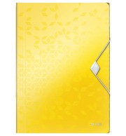 CHEMISE POLYPRO A ELASTIQUE LEITZ WOW JAUNE