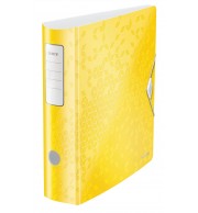 CLASSEUR A LEVIER DOS 80mm WOW ACTIVE JAUNE