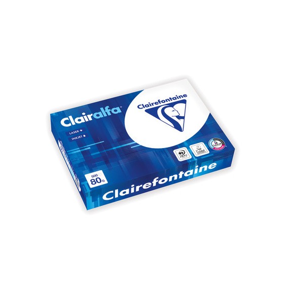 Ramette de 500 feuilles de papier A4 blanc 80g Clairefontaine 1979C