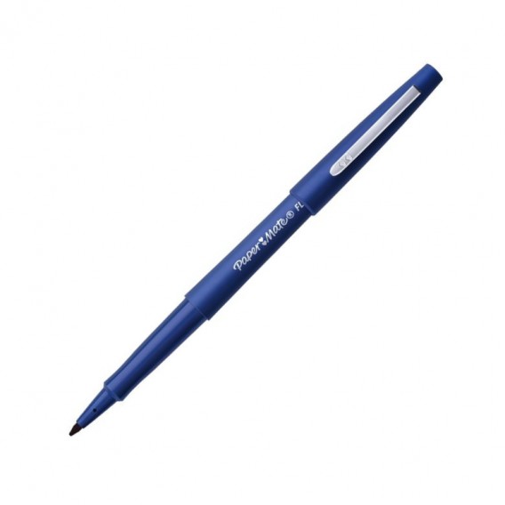 ECR123B-stylo-feutre-papermate-nylon-bleu