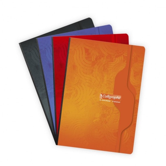 Cahier coloris assortis brochure souple dos toilé 7000 A4 192 pages petits carreaux 70 g