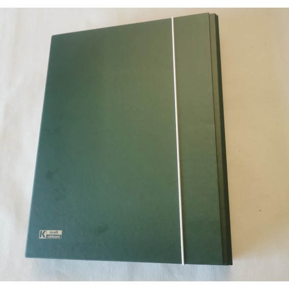 BOITE DE CLASSEMENT KRAFT VERT DOS 40mm RIGIDE 24X32cm