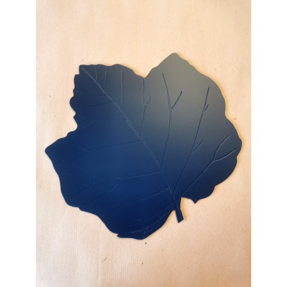 TAPIS DE SOURIS EN CUIR FEUILLE D'ERABLE