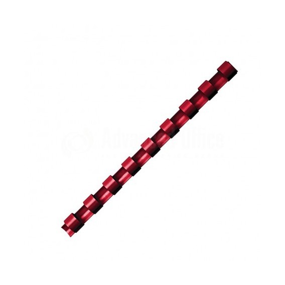 BOITE DE 100 RELIURES ANNEAUX DIAM 6mm - ROUGE