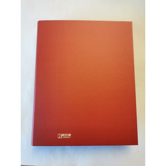 CLASSEUR KRAFT ROUGE 2 ANNEAUX DIAM 25mm