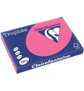 Ramette 250 feuilles Papier A3 fuchsia 120g - Clairefontaine Trophée 1319C