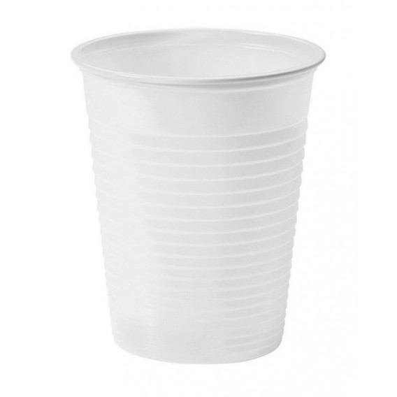 SACHET DE 100 GOBELETS 20cl BLANCS EN POLYPRO REUTILISABLES