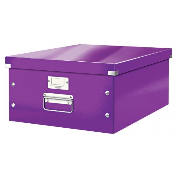 BOITE DE RANGEMENT CLICK'N STORE 350X188X450mm VIOLETTE