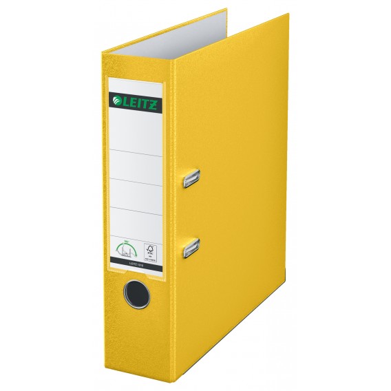 CLASSEUR A LEVIER LEITZ JAUNE - DOS 80mm
