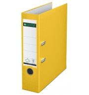 CLASSEUR A LEVIER LEITZ JAUNE - DOS 80mm