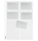 POCHETTES PERFOREES A4 POUR CARTES DE VISITE - SACHET DE 10