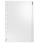 POCHETTES A ZIP EN PVC A4 TRANSPARENTS 20/100° - PAQUET DE 5