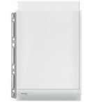 SACHET 3 POCHETTES A4 PERFOREES AVEC SOUFFLETS ET BORDS METALLIQUES