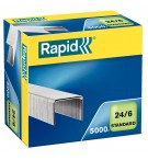 5000 Agrafes Rapid 24/6 galvanisées pour 20 feuilles