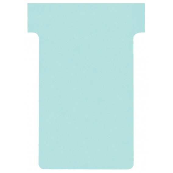 FICHES T INDICE 2 BLEU CLAIR - PAQUET DE 100