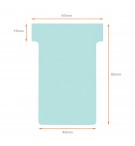 FICHES T INDICE 2 BLEU CLAIR - PAQUET DE 100