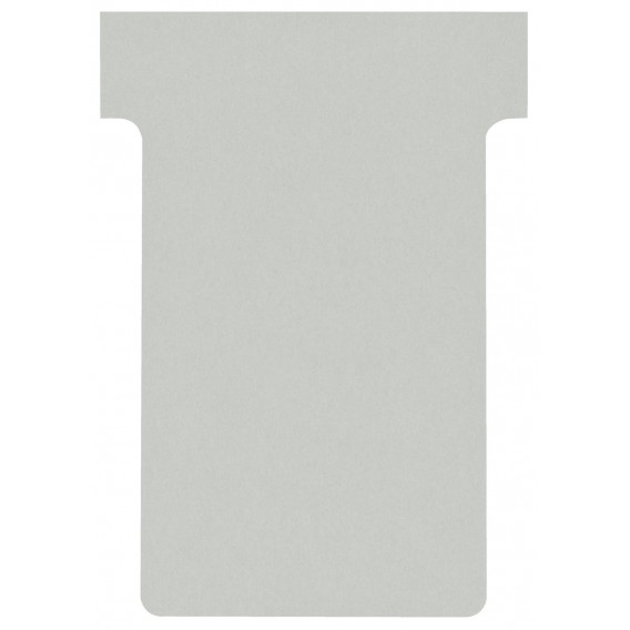 FICHES T INDICE 2 GRIS - PAQUET DE 100