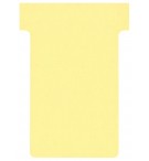 FICHES T INDICE 2 JAUNES - PAQUET DE 100