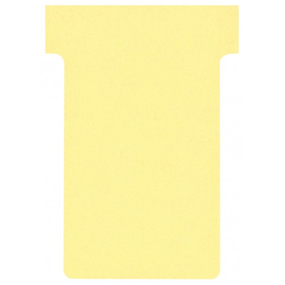 FICHES T INDICE 2 JAUNES - PAQUET DE 100