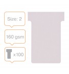 FICHES T INDICE 2 LILAS - PAQUET DE 100