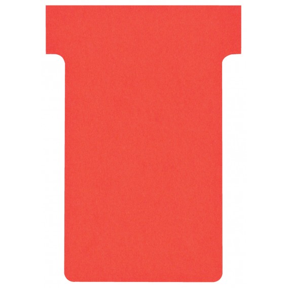 FICHES T INDICE 2 ROUGES - PAQUET DE 100